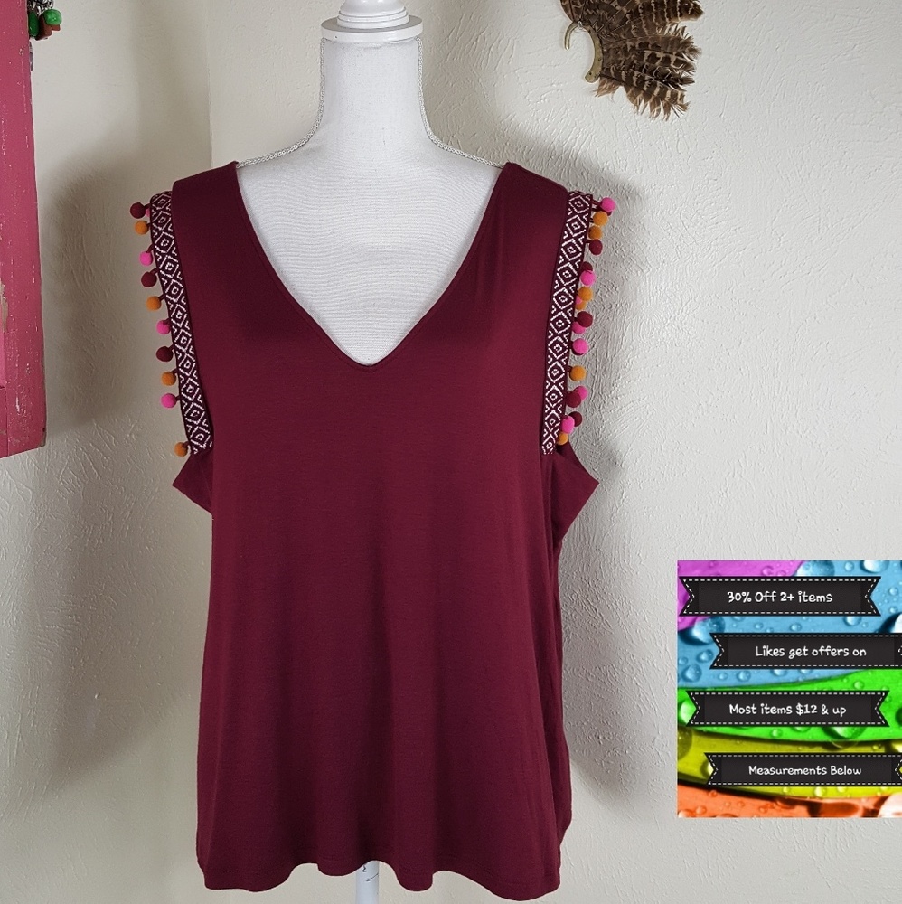 🆕️Sleeveless Boho Blouse